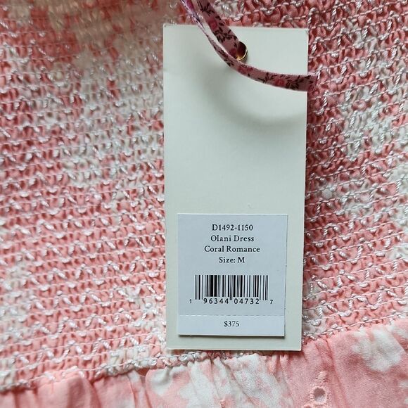 LoveShackFancy Pink Textured Dress - Women's Size Medium (NWT) - Picture 7 of 7